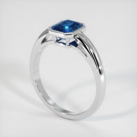 1.24 Ct. Sapphire Ring, 14K White Gold 2