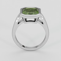 2.97 Ct. Green Sapphire Ring, 14K White Gold 3