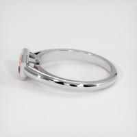 0.56 Ct. Sapphire Ring, 14K White Gold 4