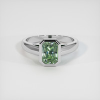 3.30 Ct. Sapphire Ring, 14K White Gold 1