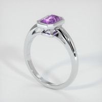 1.00 Ct. Sapphire Ring, 14K White Gold 2