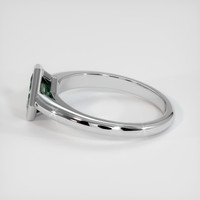 1.01 Ct. Bluish Green Sapphire Ring, 14K White Gold 4