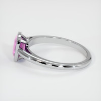 1.05 Ct. Pinkish Purple Sapphire Ring, 14K White Gold 4
