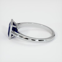 1.57 Ct. Sapphire Ring, 18K White Gold 4
