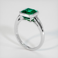 2.52 Ct. Emerald Ring, 18K White Gold 2