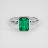 1.72 Ct. Emerald Ring, 18K White Gold 1