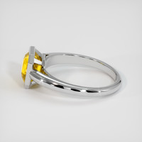 3.02 Ct. Yellow Sapphire Ring, 18K White Gold 4