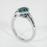 2.40 Ct. Sapphire Ring, 18K White Gold 2