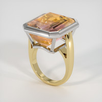 21.99 Ct. Gemstone Ring, 14K White & Yellow 2