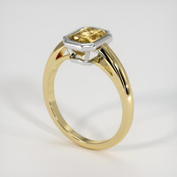 1.31 Ct. Gemstone Ring, 14K White & Yellow 2