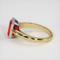 2.81 Ct. Ruby Ring, 14K White & Yellow 4