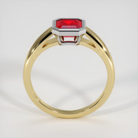 1.22 Ct. Ruby Ring, 14K White & Yellow 3