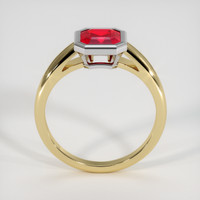 1.35 Ct. Ruby Ring, 14K White & Yellow 3