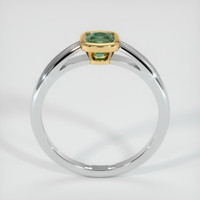 0.76 Ct. Bluish Green Sapphire Ring, 14K White & Yellow 3