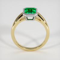 1.25 Ct. Emerald Ring, 18K White & Yellow 3