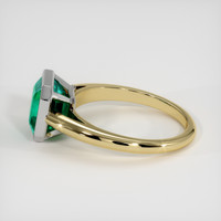 2.52 Ct. Emerald Ring, 18K White & Yellow 4