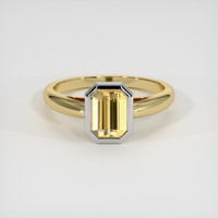 1.31 Ct. Gemstone Ring, 18K White & Yellow 1