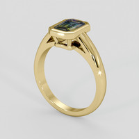 1.24 Ct. Bi Color Sapphire Ring, 10K Yellow Gold 2
