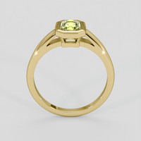0.93 Ct. Greenish Yellow Sapphire Ring, 10K Yellow Gold 3