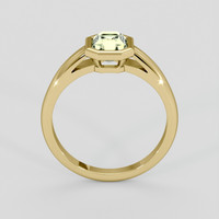 1.31 Ct. Yellowish Green Sapphire Ring, 10K Yellow Gold 3
