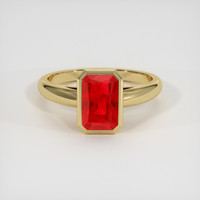 2.81 Ct. Ruby Ring, 14K Yellow Gold 1