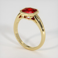 1.61 Ct. Ruby Ring, 14K Yellow Gold 2