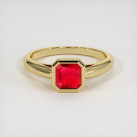 1.22 Ct. Ruby Ring, 14K Yellow Gold 1