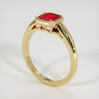 1.22 Ct. Ruby Ring, 14K Yellow Gold 2