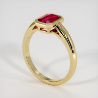 1.02 Ct. Ruby Ring, 14K Yellow Gold 2