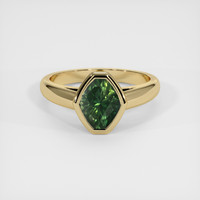 1.84 Ct. Green Sapphire Ring, 14K Yellow Gold 1