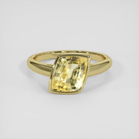 2.58 Ct. Yellow Sapphire Ring, 14K Yellow Gold 1