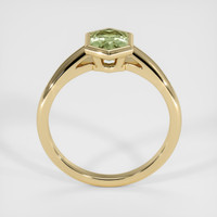 1.15 Ct. Greenish Yellow Sapphire Ring, 14K Yellow Gold 3