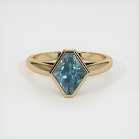 2.40 Ct. Sapphire Ring, 14K Yellow Gold 1