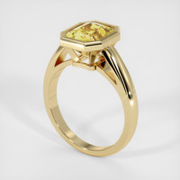 3.05 Ct. Yellow Sapphire Ring, 14K Yellow Gold 2
