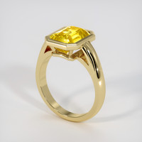 5.02 Ct. Yellow Sapphire Ring, 14K Yellow Gold 2