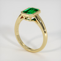 1.25 Ct. Emerald Ring, 18K Yellow Gold 2