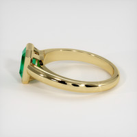 1.18 Ct. Emerald Ring, 18K Yellow Gold 4