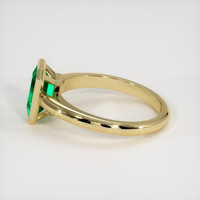 0.75 Ct. Emerald Ring, 18K Yellow Gold 4