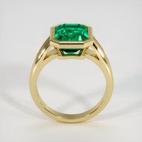 3.32 Ct. Emerald Ring, 18K Yellow Gold 3