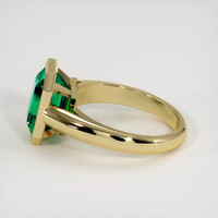 3.32 Ct. Emerald Ring, 18K Yellow Gold 4