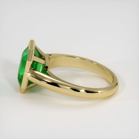 3.22 Ct. Emerald Ring, 18K Yellow Gold 4