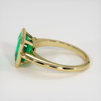 3.11 Ct. Emerald Ring, 18K Yellow Gold 4