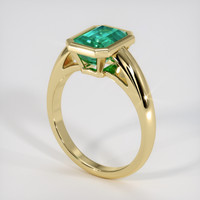 2.07 Ct. Emerald Ring, 18K Yellow Gold 2