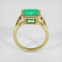 3.42 Ct. Emerald Ring, 18K Yellow Gold 3