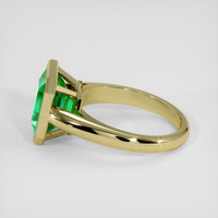 3.42 Ct. Emerald Ring, 18K Yellow Gold 4