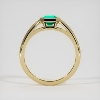 1.00 Ct. Emerald Ring, 18K Yellow Gold 3