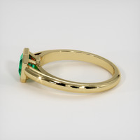 1.00 Ct. Emerald Ring, 18K Yellow Gold 4