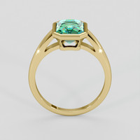 2.40 Ct. Greenish Blue Tourmaline Ring, 18K Yellow Gold 3