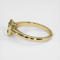 1.15 Ct. Greenish Yellow Sapphire Ring, 18K Yellow Gold 4
