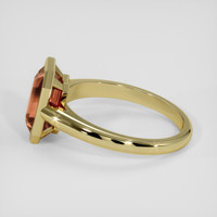 3.01 Ct. Brown Sapphire Ring, 18K Yellow Gold 4